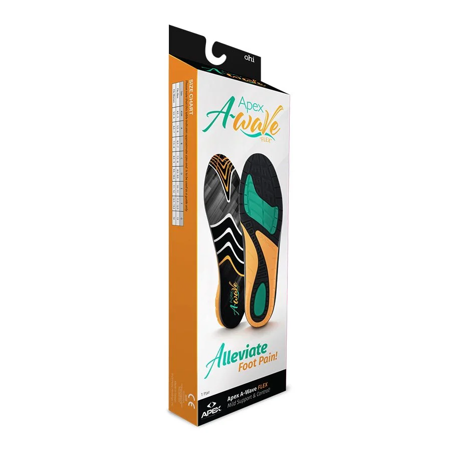 Apex A-Wave Flex Orthotic Support Insoles - Image 3